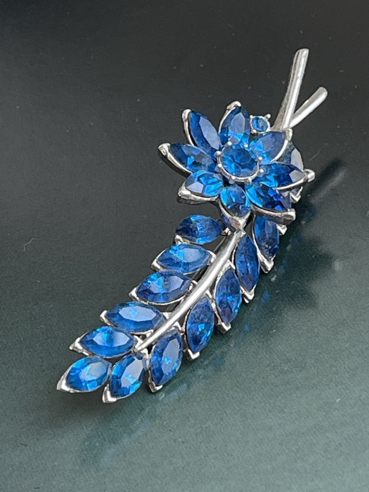 Vintage Flower Signed Trifari Brooch