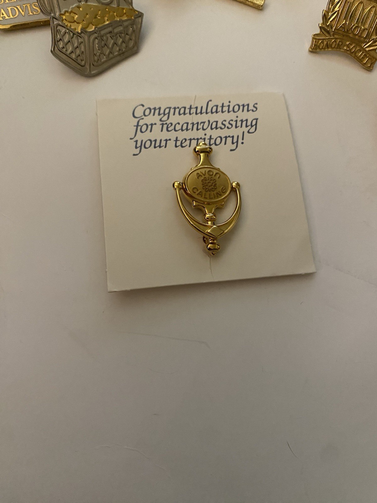 Lot Of 26 Vintage Avon & Avon Representative Awards Brooches Pins Pendant