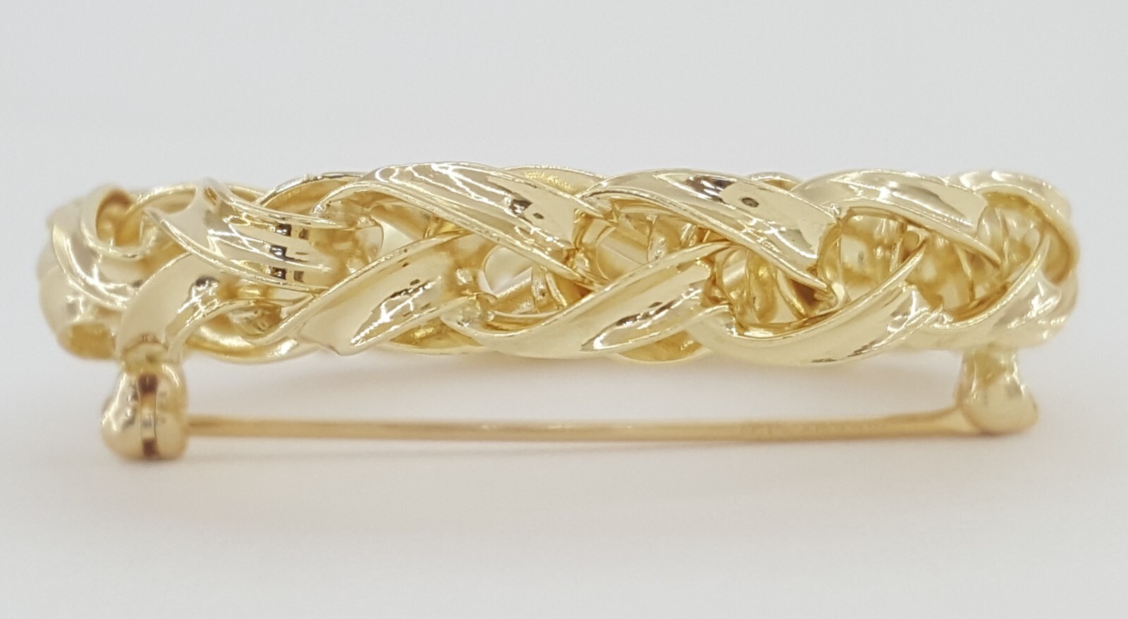 Tiffany & Co Vintage Circle Brooch Pin 14K Yellow Gold 12.8g 1.53″ 1970’s