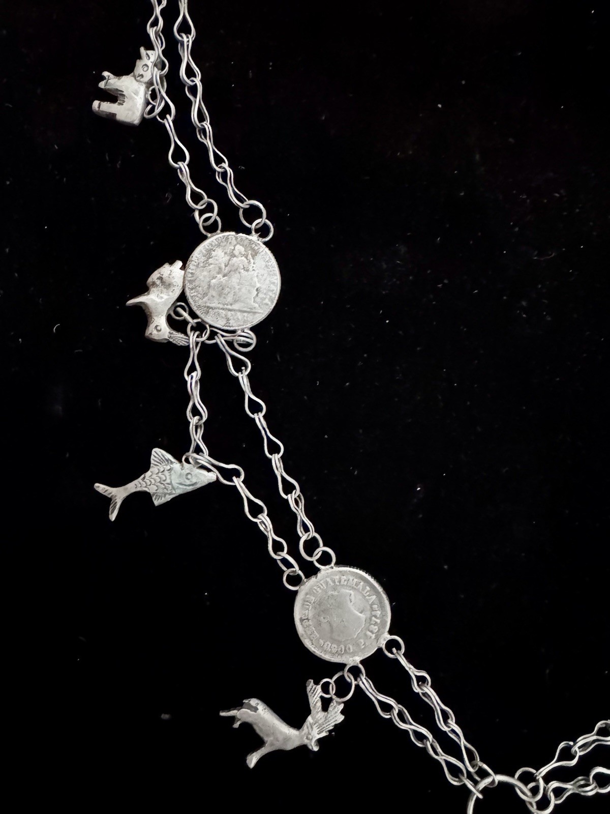 Guatemalan Coin Replica Of Antique Chachal Necklace from Guatemala