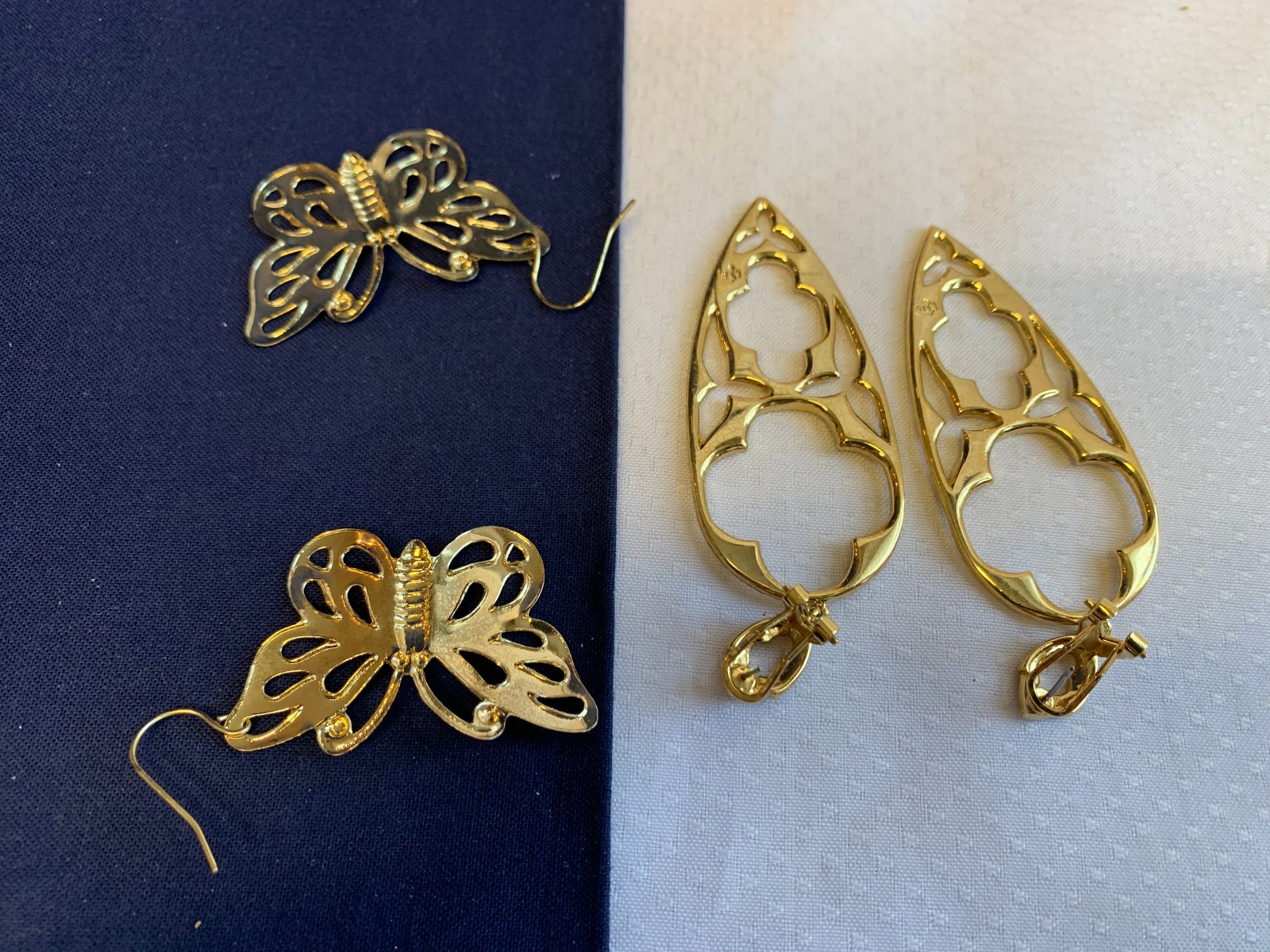 Vtg Earring Lot Costume Jewelry Monet LTR Avon Camphor Glass Enamel Faux Gems