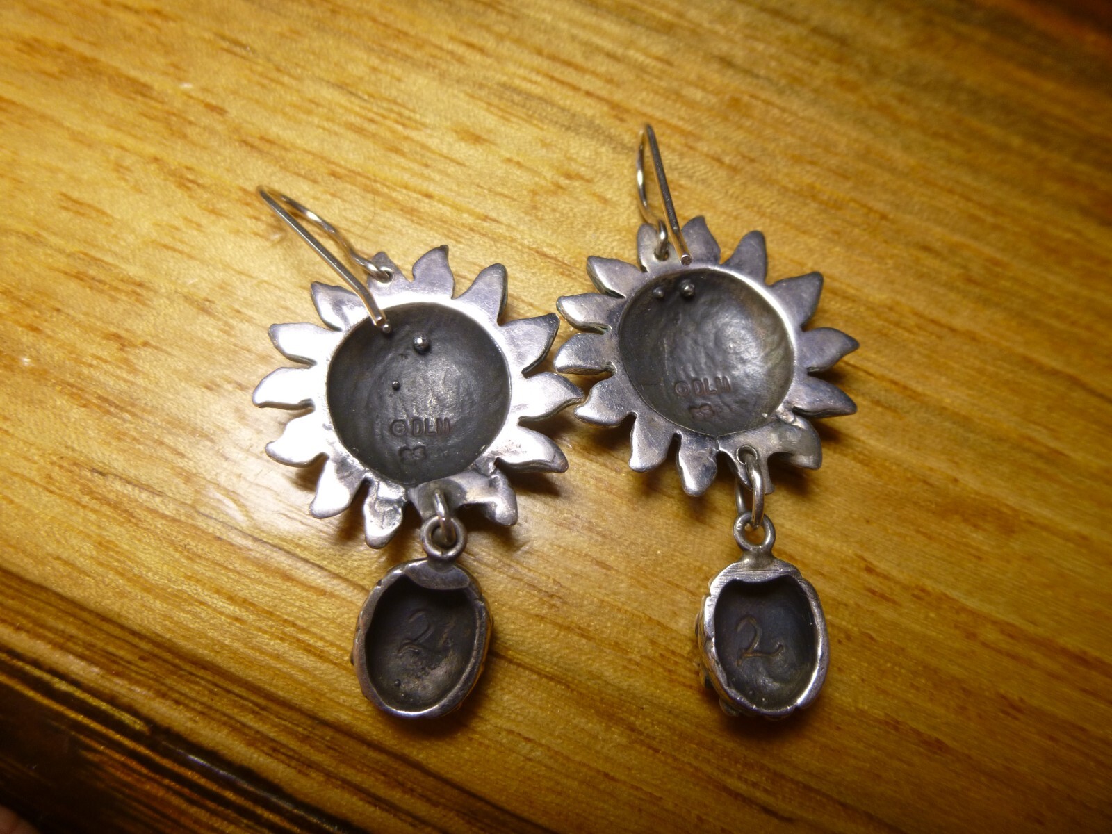 Dian Malouf Lady Bug & Sunflower Earrings