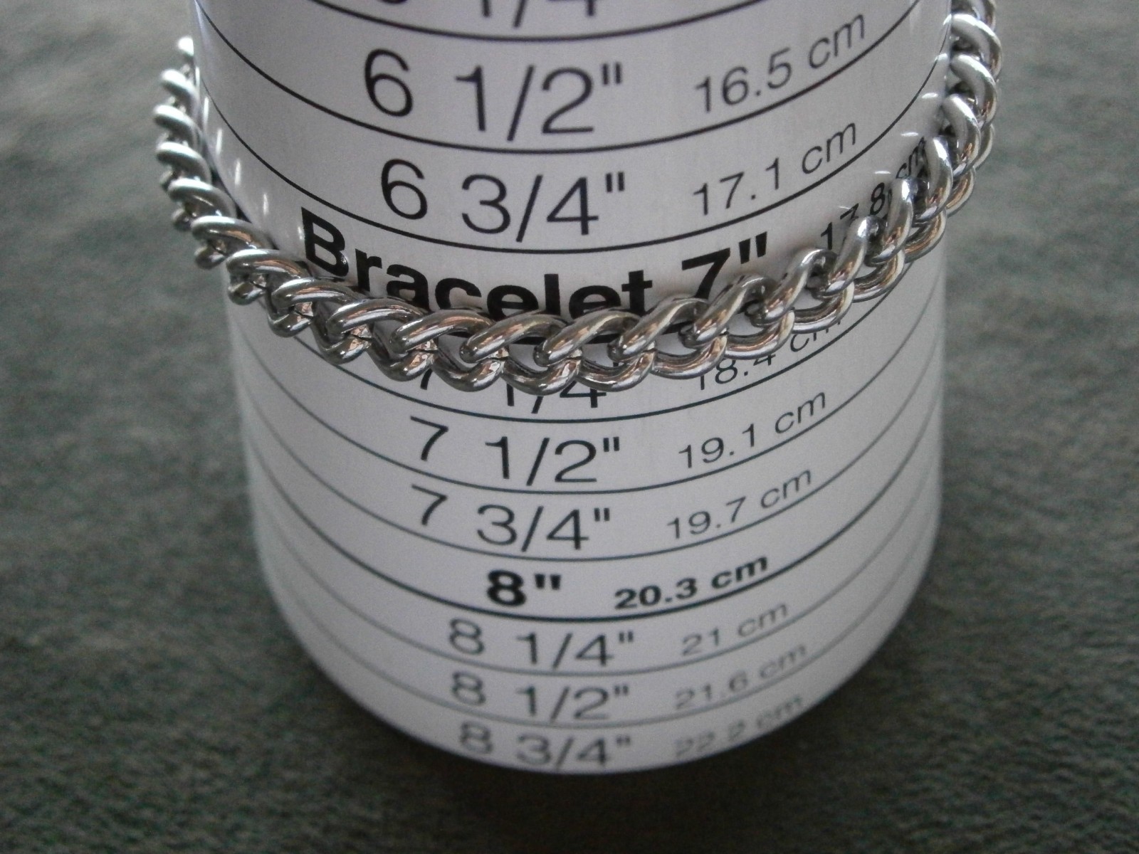 SU Curb Chain Link Vintage Shiny Silvertone Toggle T-Bar Bracelet 7.25″ ~ 14.8g