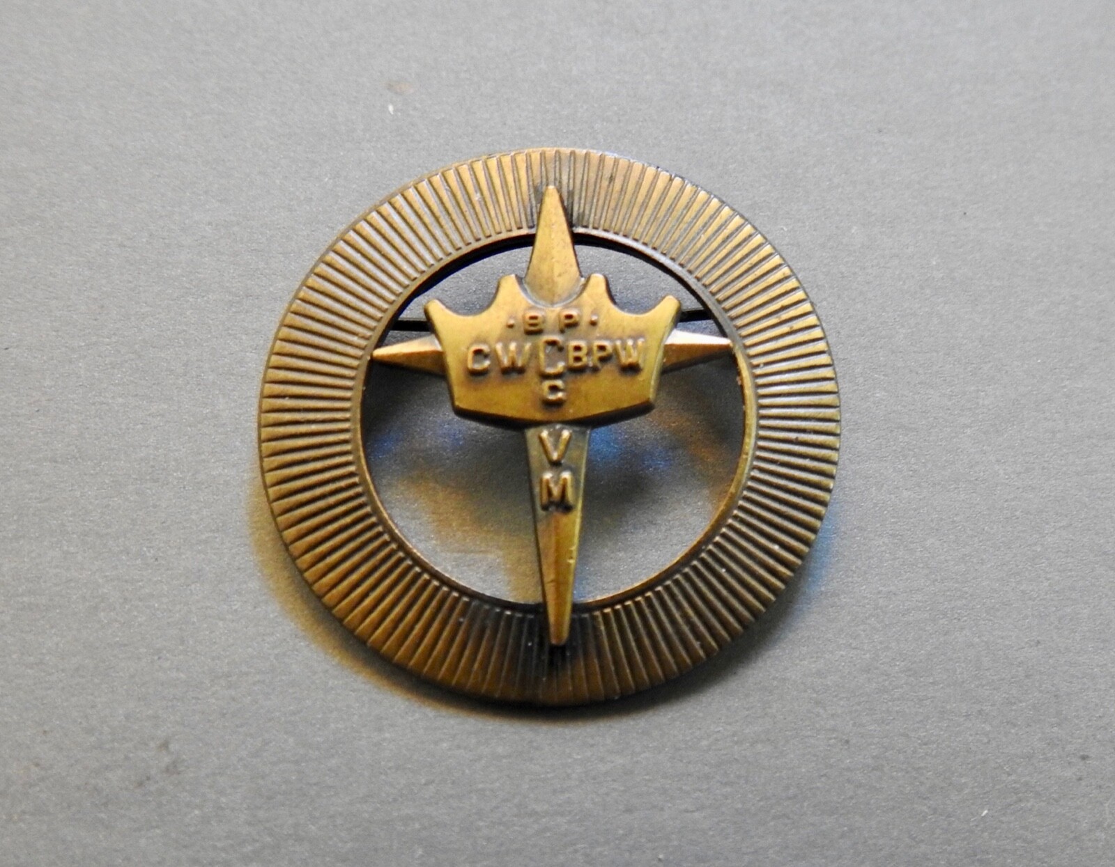 Vintage CW C BPW BP C VM Cross/Crown pin