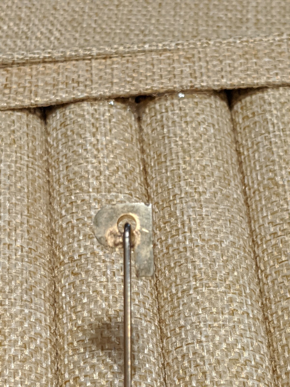 Vintage Gold Tone Initial Letter P Stick Pin
