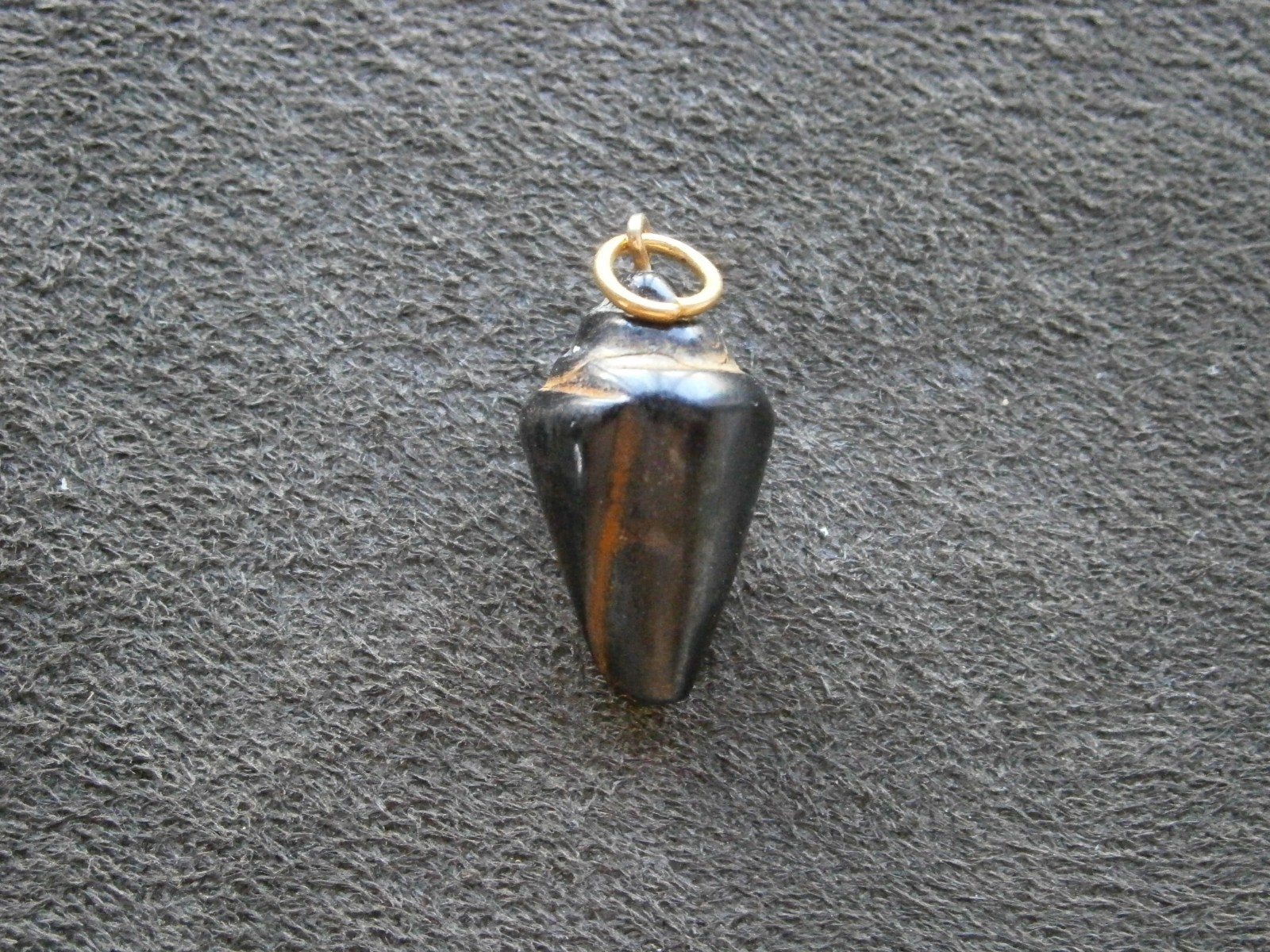Unusual Carved Shell Unknown Material Lightweight Amulet Vtg Charm Pendant 1.7g