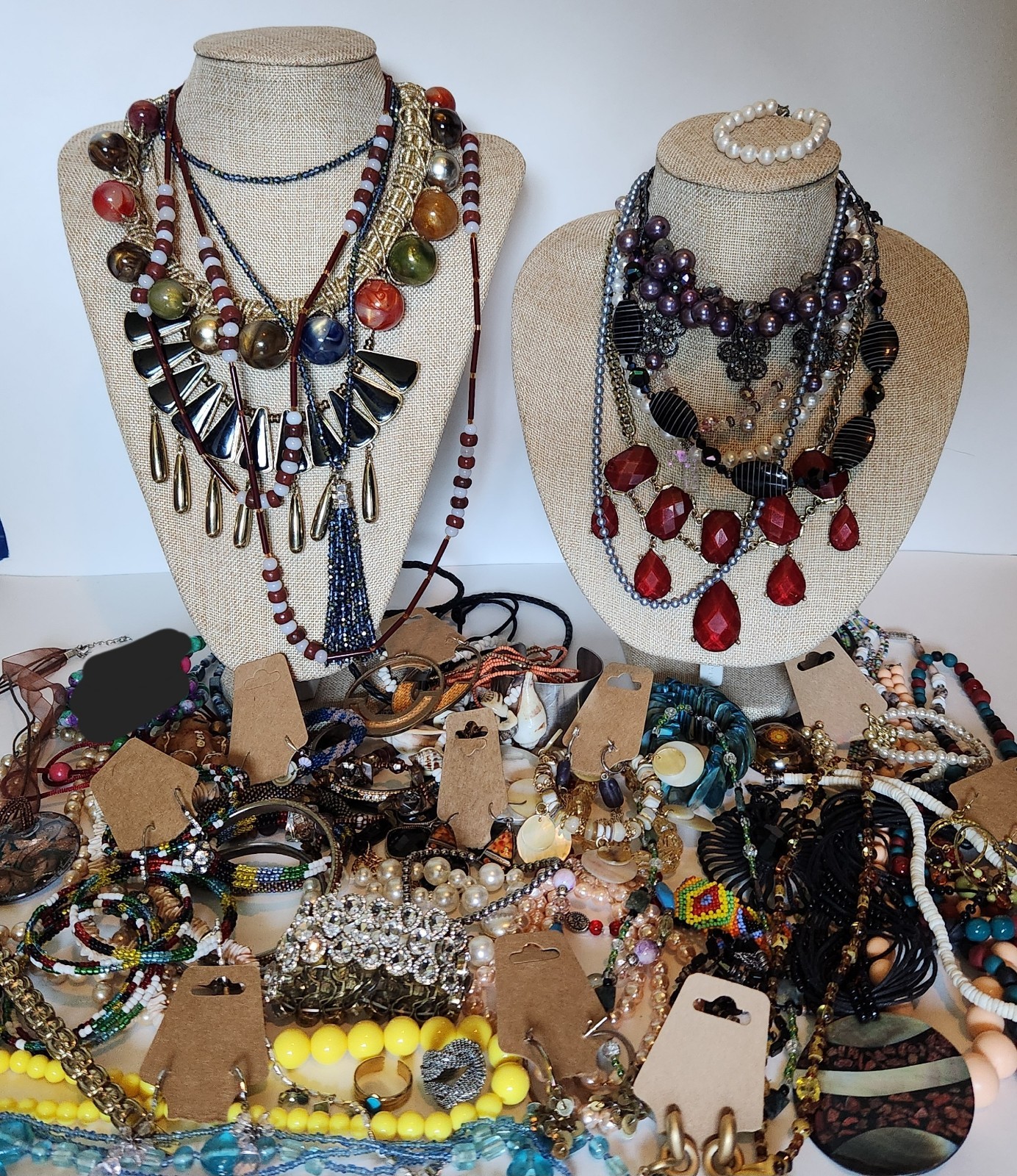 Vintage Estate All Wear Or Resale Huge Costume Jewelry Lot 82 Pcs 4lbs 9Oz