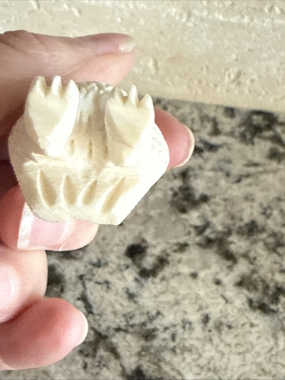 Vintage Hand Detailed Carved White Owl Pendant Charm Wise Owl Masterful Artisan