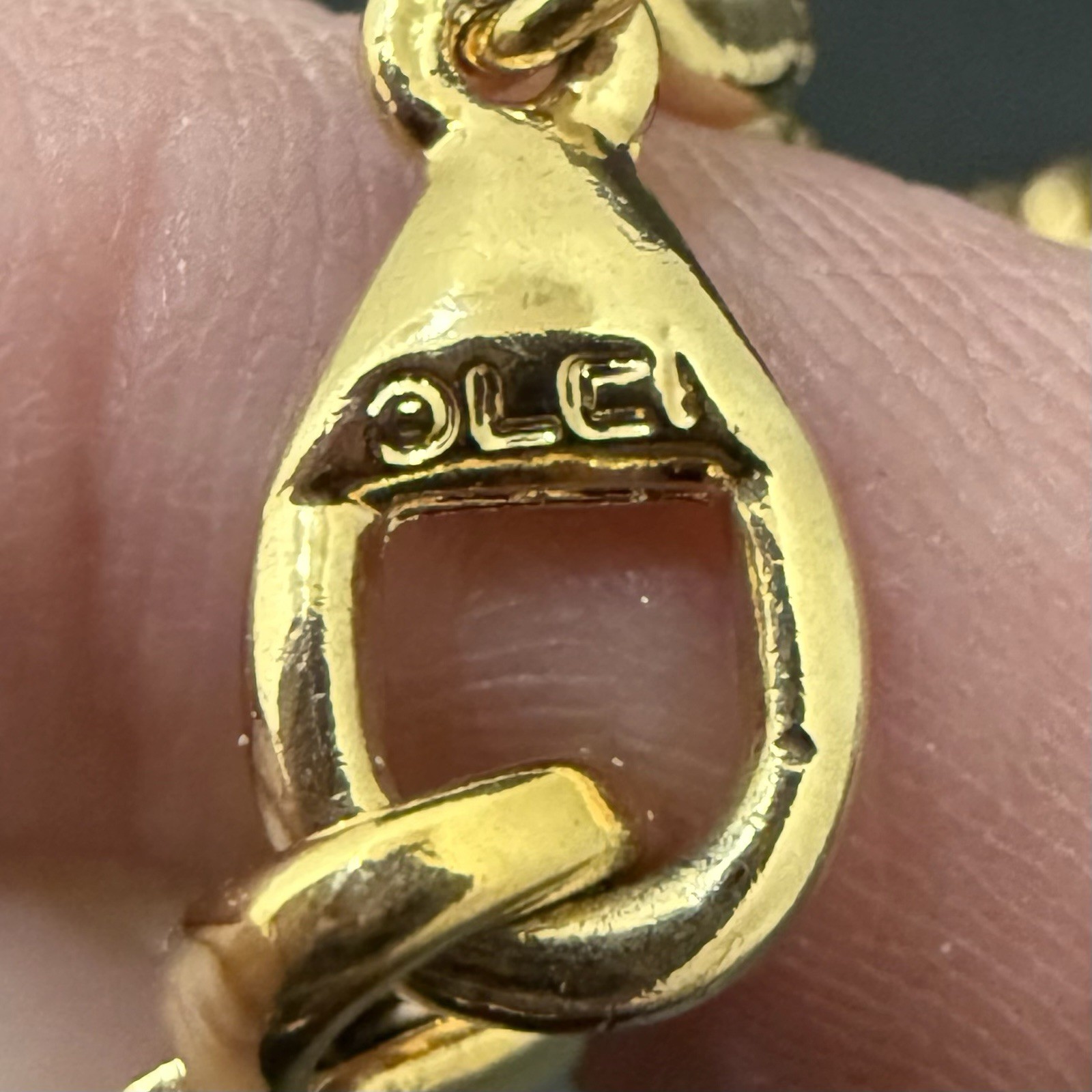 Vintage LCI Liz Claiborne Gold-tone Tarot Flower Star Moon Charm 38”Necklace 83g