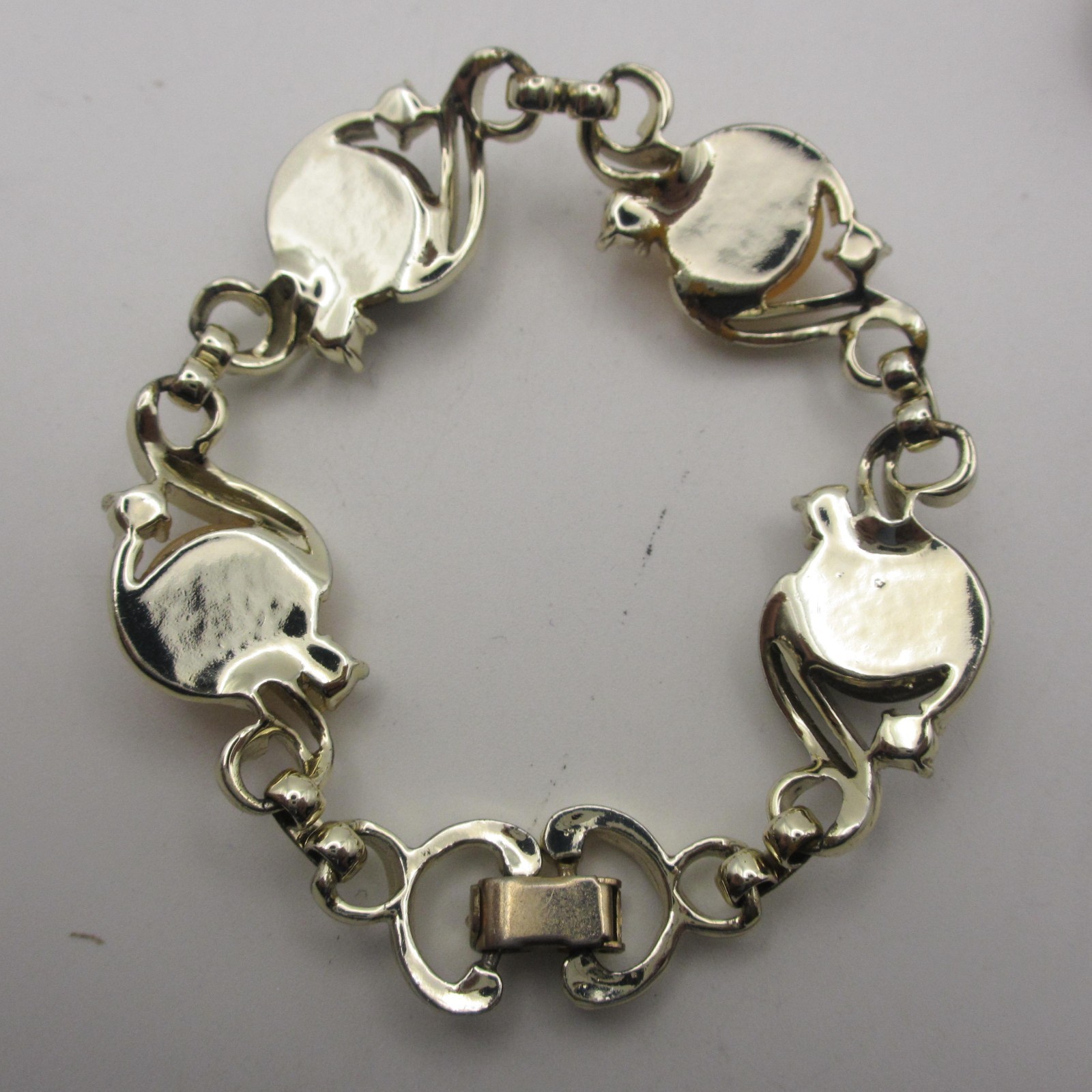 Vintage Moonglow Bracelet Earrings Set Fall Colors Gold Tone