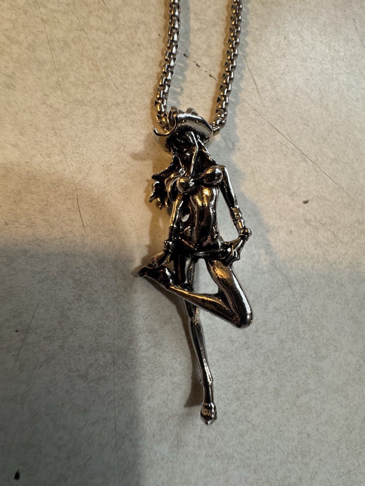 Vintage Pendant Metal Rope Necklace Jewelry Biker Woman Girl NEW