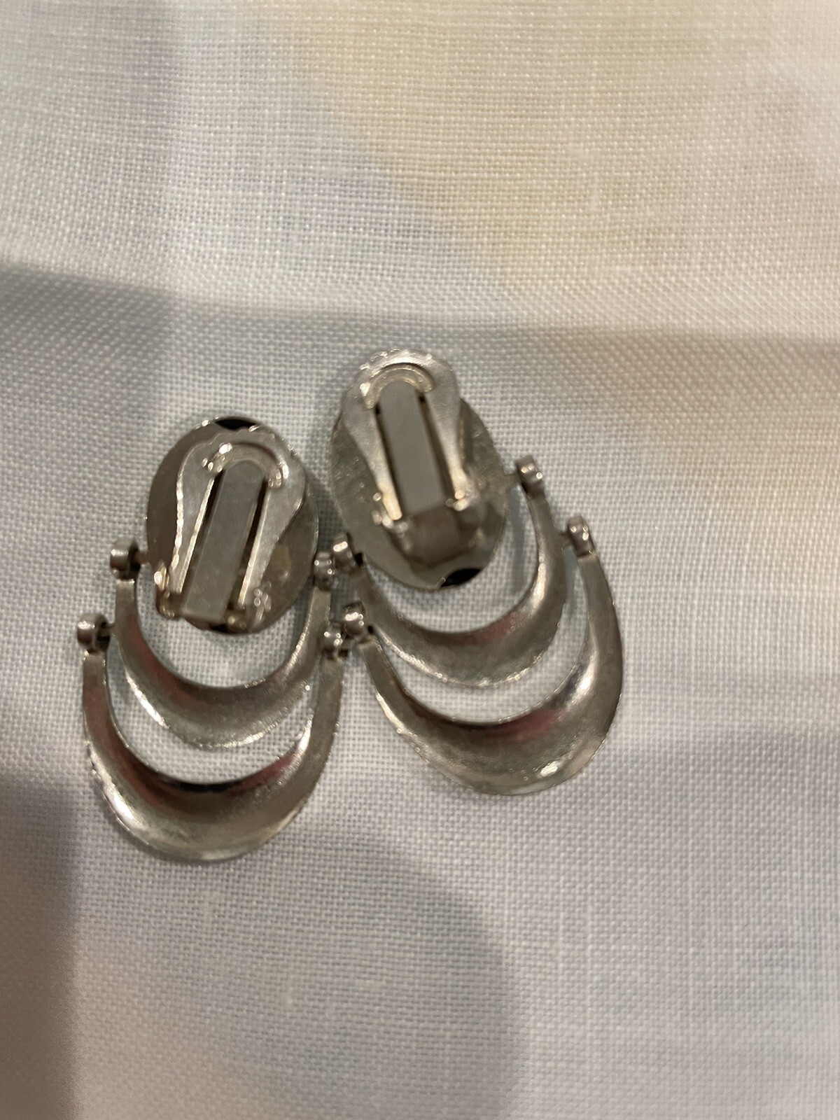 Vintage Clip On Earrings Set Of 10 Different Styles And Shapes And Color.