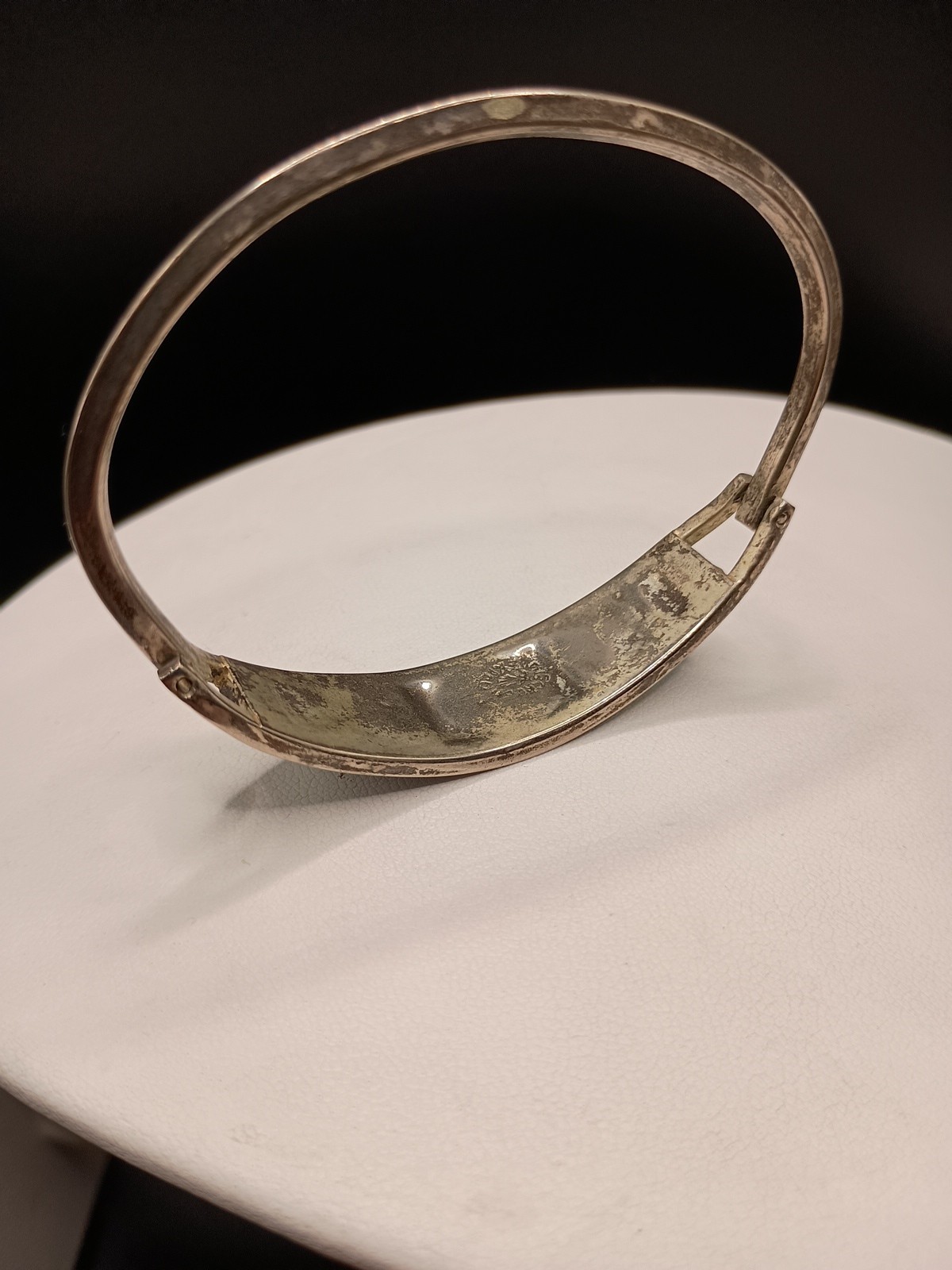Alpaca Mexico Silver Cuff Bracelet Turquoise Abalone Inlay Butterfly Size 6.75″