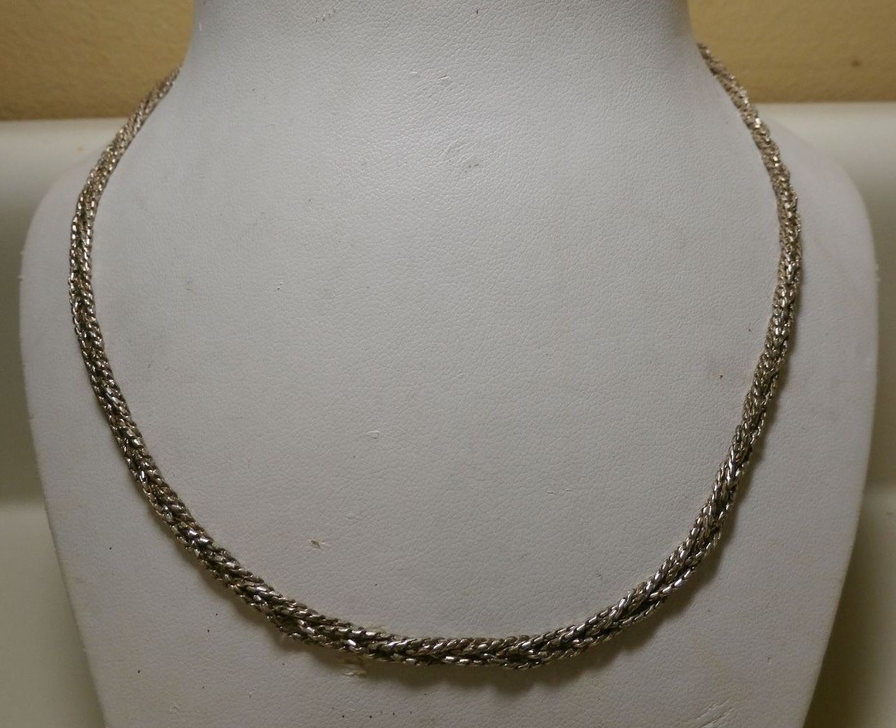 925 Sterling Silver Necklace 19-3/4 long Jewelry Unisex Chain MEX MD28V Vintage