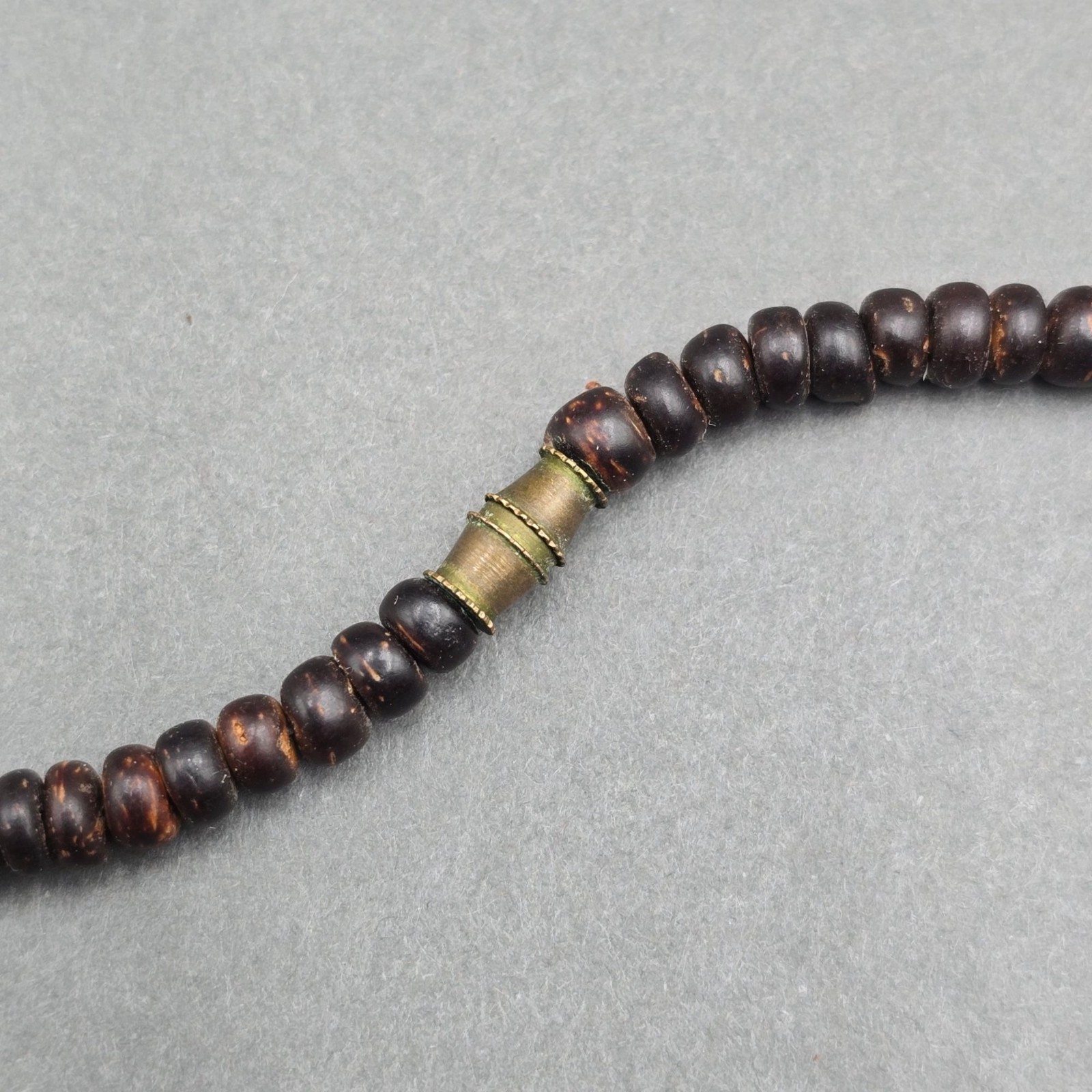 Vintage Tribal Wood Animal Necklace 26″ Brutalist Hand Carved Statement Piece