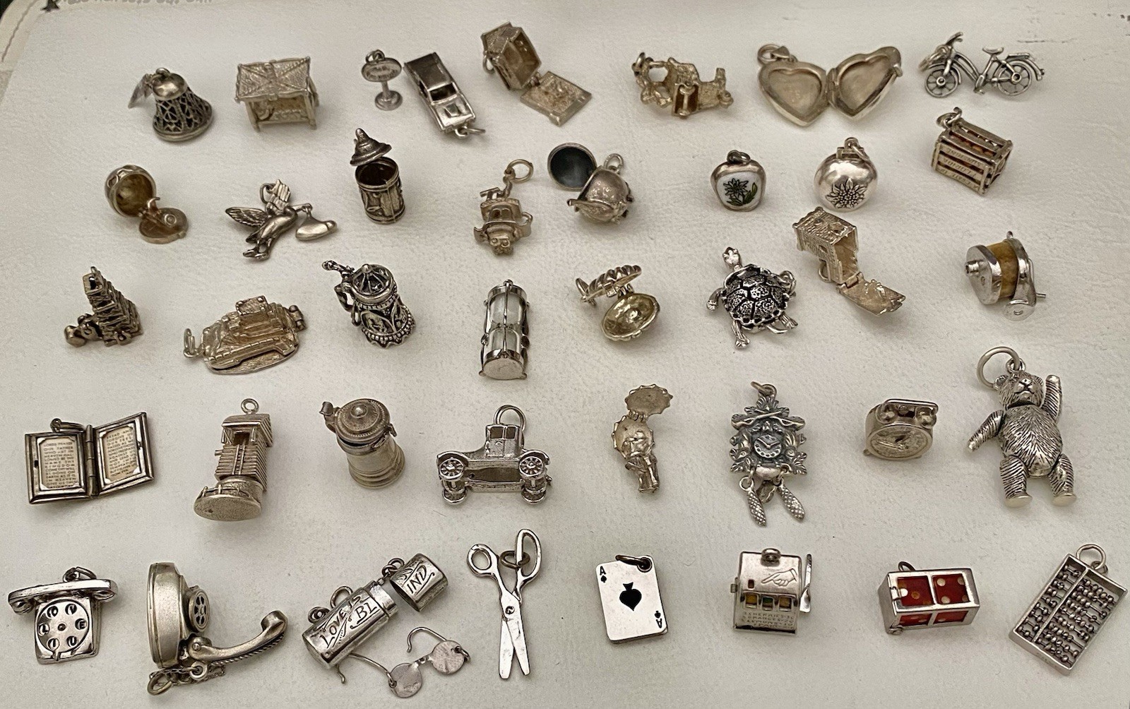 Vintage Sterling Silver MECHANICAL Charm England Choose