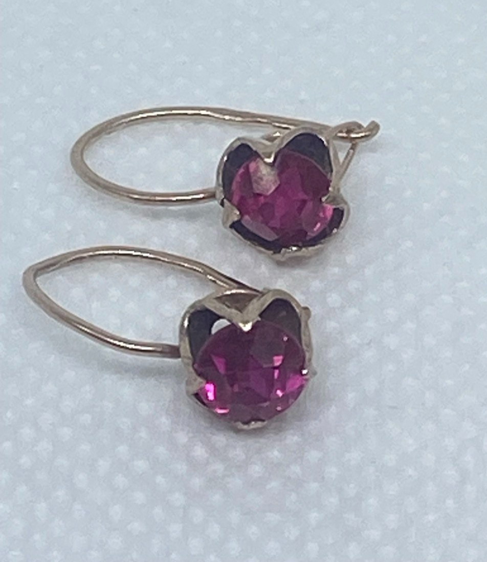 Vintage earrings from the Soviet Union, 70s, 875 silver, USSR.Weight 1.89 g