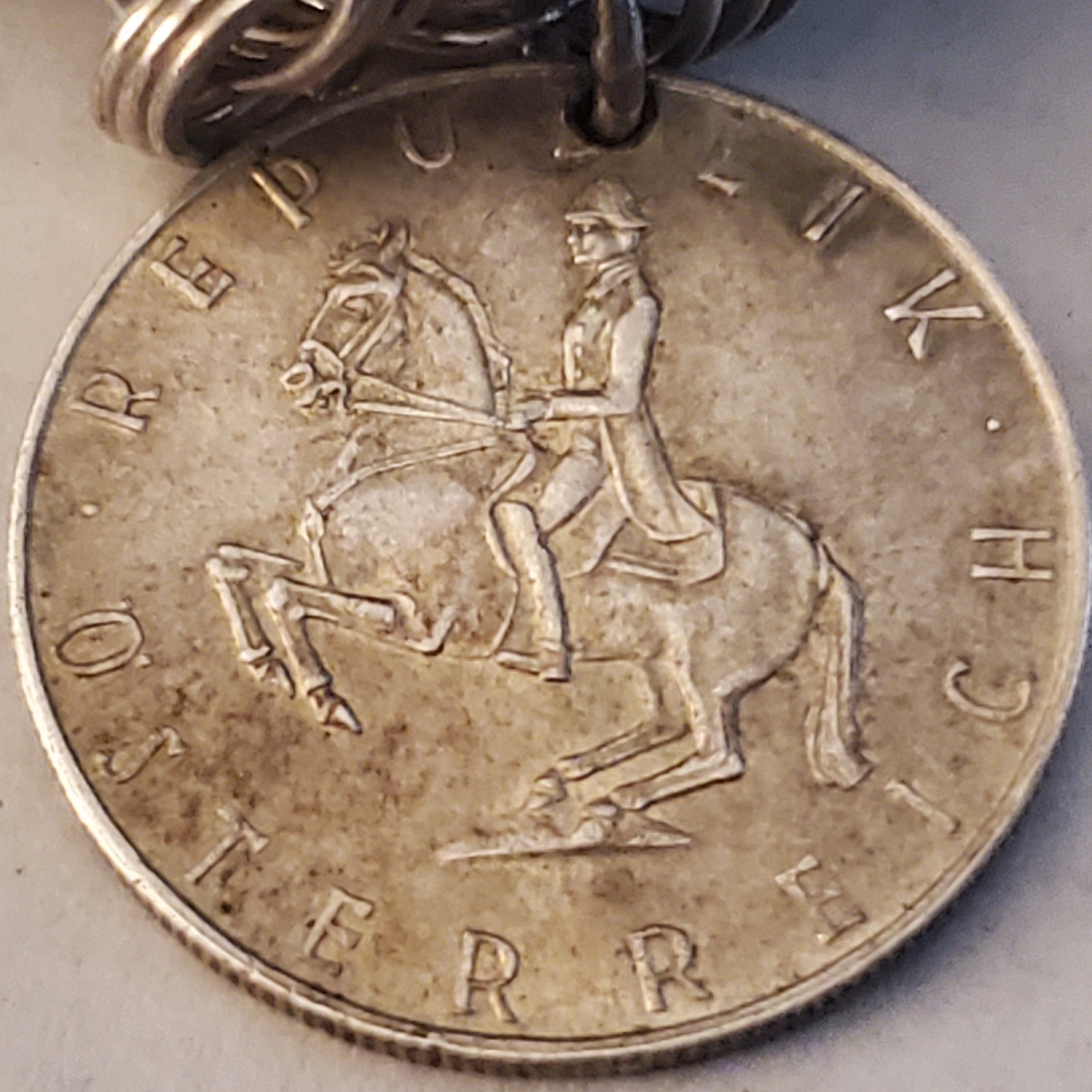 Sterling Silver Bracelet With Real European Coins 1949-1965 total of 20 Vintage