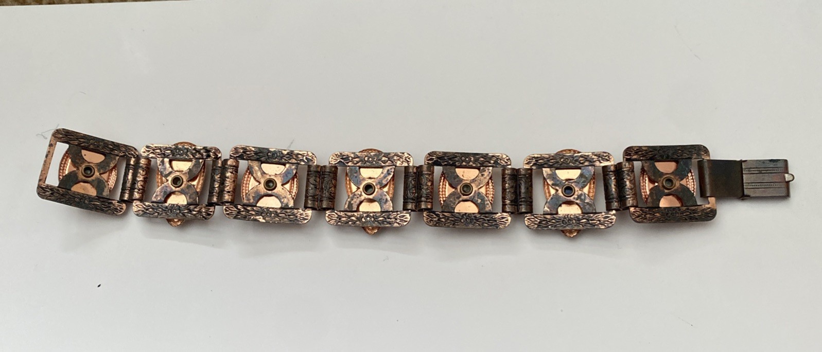 Vintage Coppertone Bohemian Link Bracelet