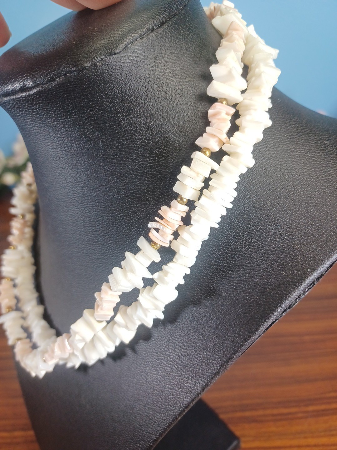 Hawaiian Faux Puka Shell Surfer Necklace Lot Of 2 Sea Beach Sand Sun Beauty