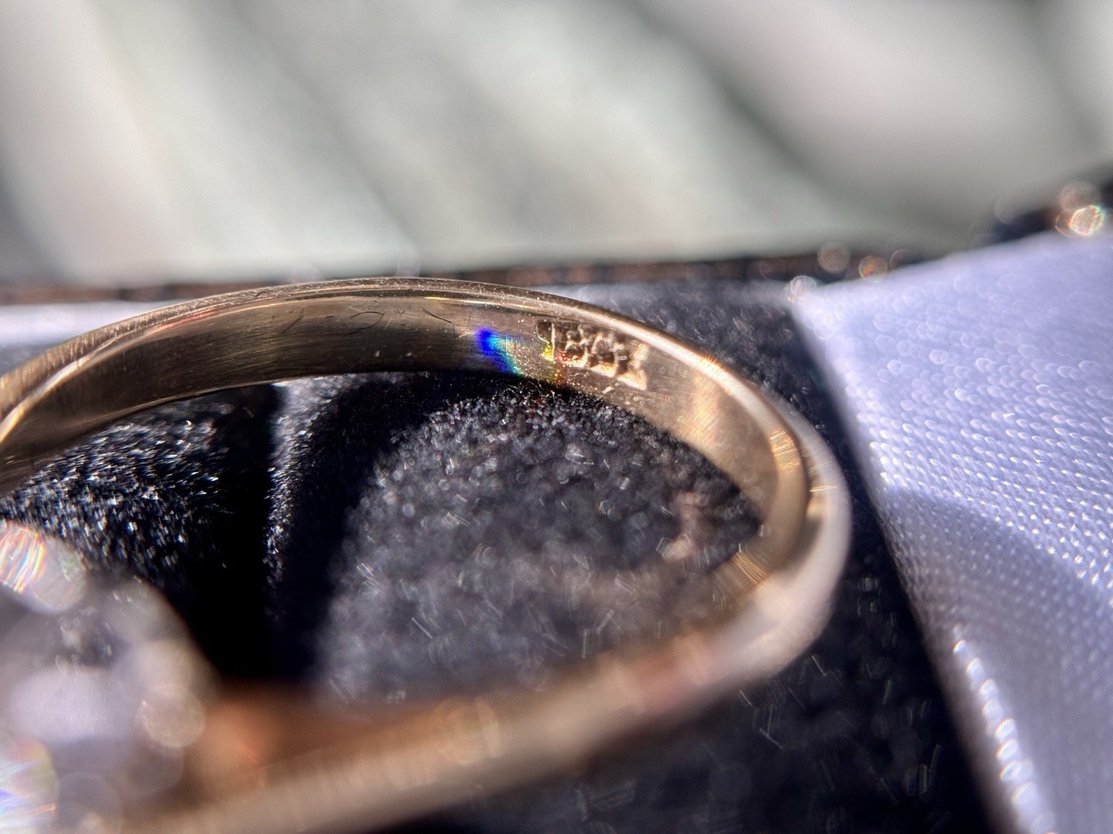 Vintage 18k Gold 2.35 carat Old European Cut Diamond Engagement Ring