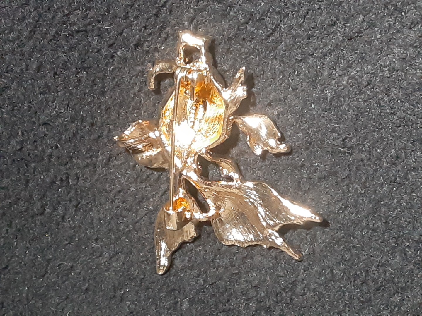 Kenneth Lane Brooch Koi Fish With Rhinestones Signed Jewelry