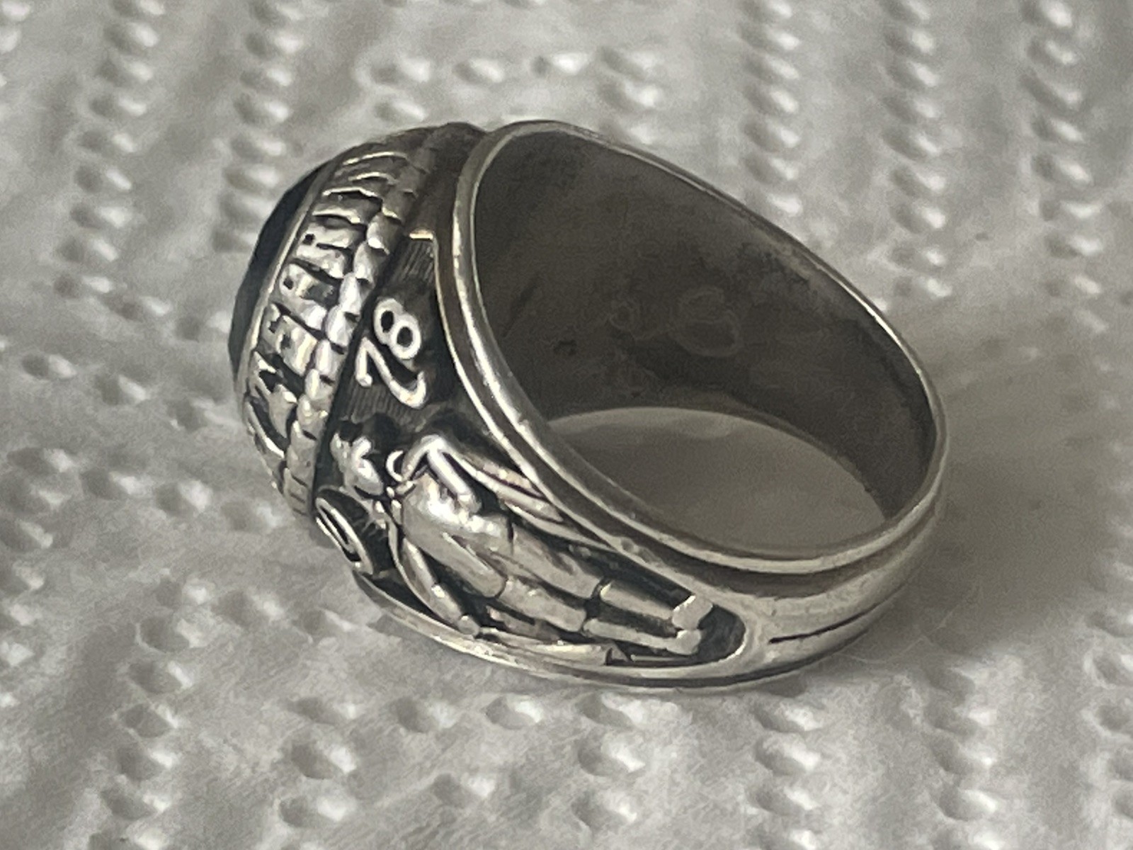 Sterling 1978 Springfield Classical Bulldogs High School Class Ring Jostens 10.5