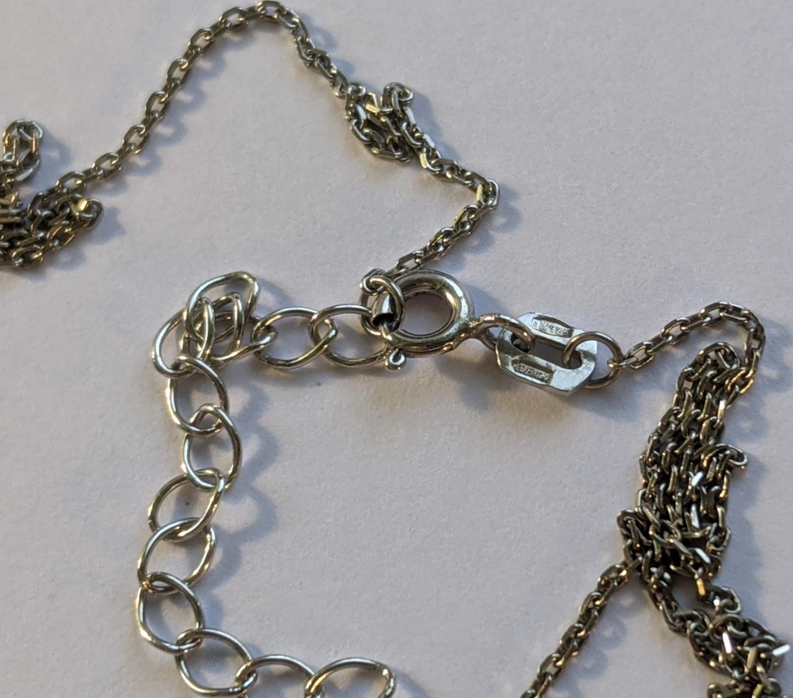 Vintage Necklace sterling silver 925. Сhain length 45 cm. Weight 2.97 g.