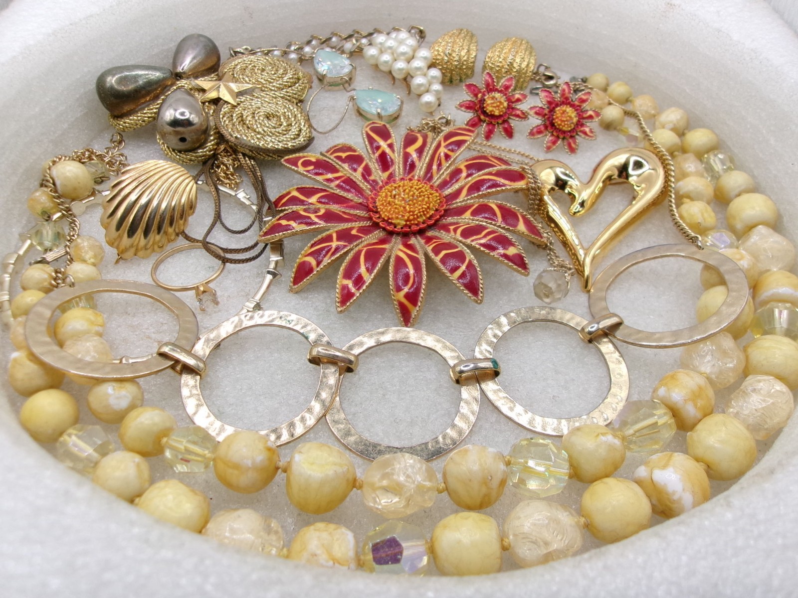 Vintage & Mod Estate Costume Jewelry Lot~AVON~KENDRA~MONET~COROCRAFT~PD~MAJORICA