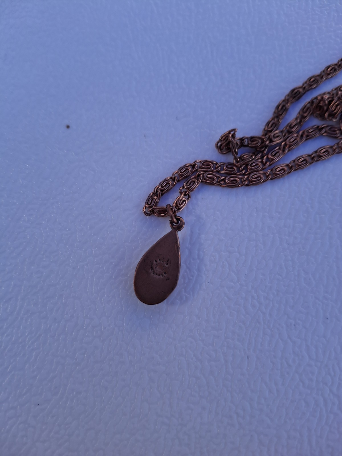 Vintage 1970’s Southwestern Bell Trading Post Copper & Turquoise Necklace