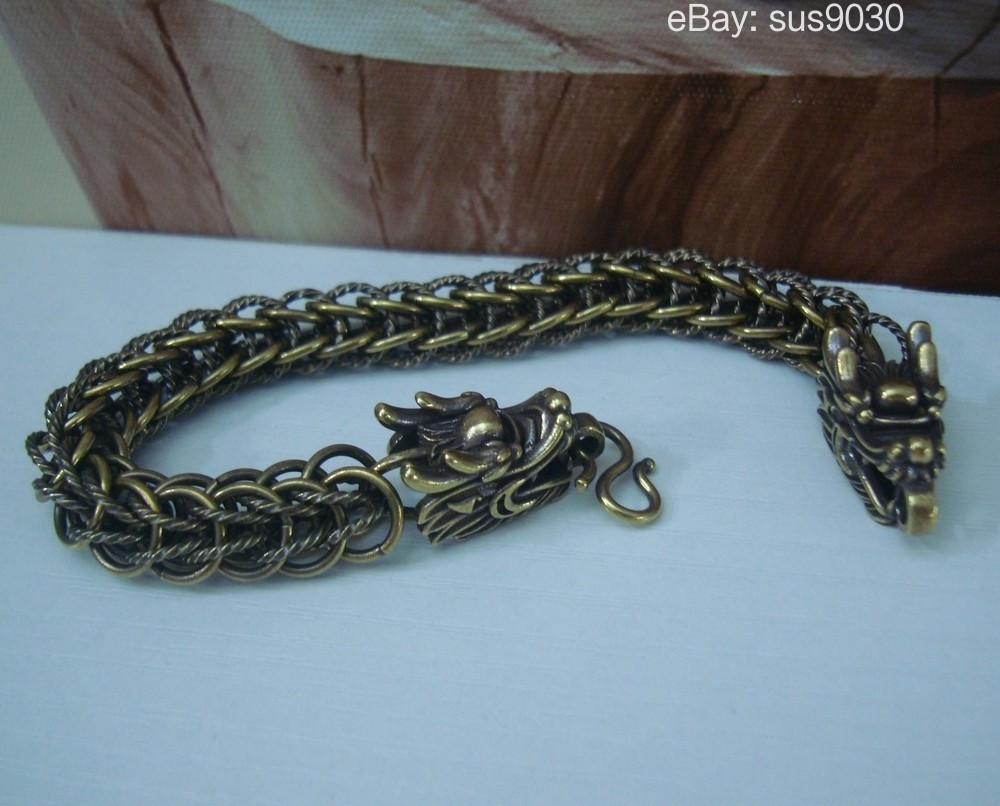 Retro Dragon Head Chain Men Bracelet – Gothic Punk Style