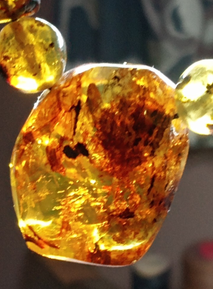 Amber Natural 25 million years old from Mexico adjustable hand braided