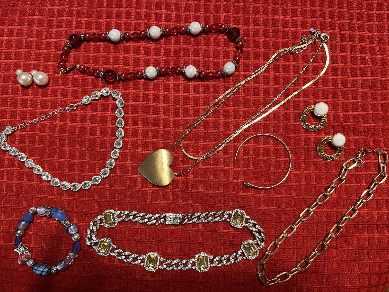 Vintage Costume Jewelry ALL WEARABLE used Lot Some Signed