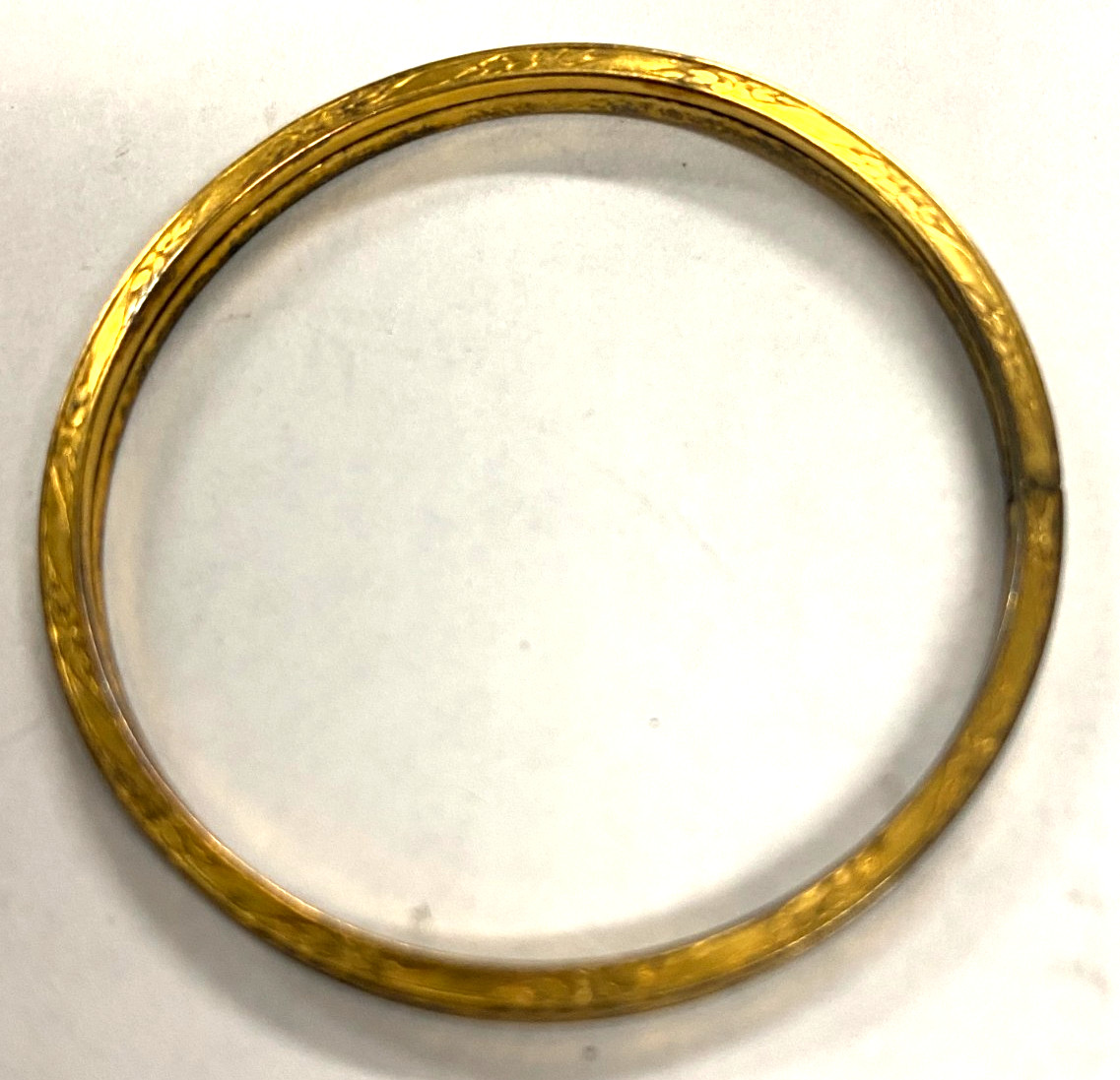 Vintage 1940s Lot of 2 Baby Bangle Bracelet 1 Stamped 12k Gold Filled & Unmarked