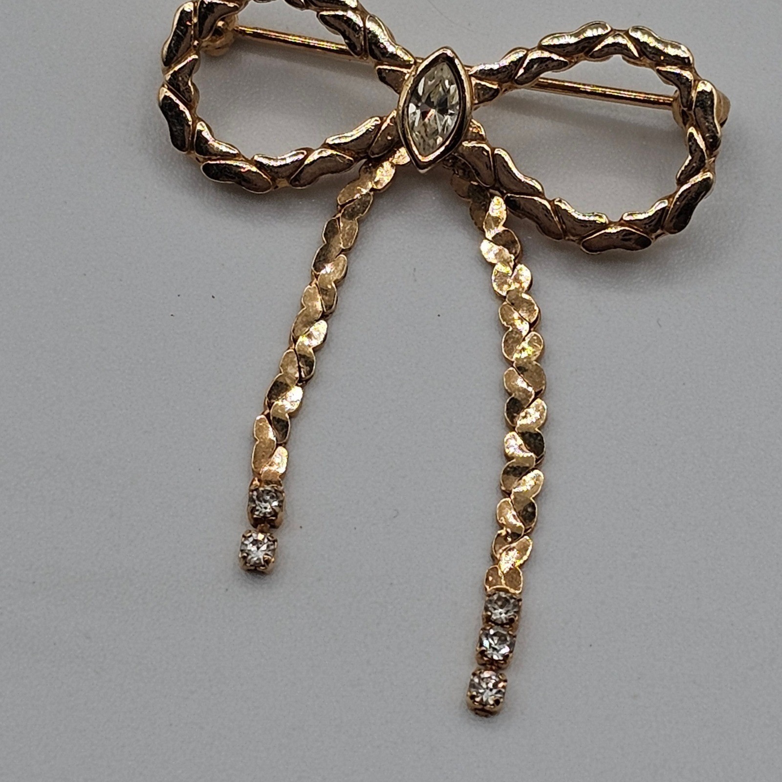 Vtg Gold Tone Brooch Lot Rhinestone Butterfly Floral Some Signed Avon Monet 20pc
