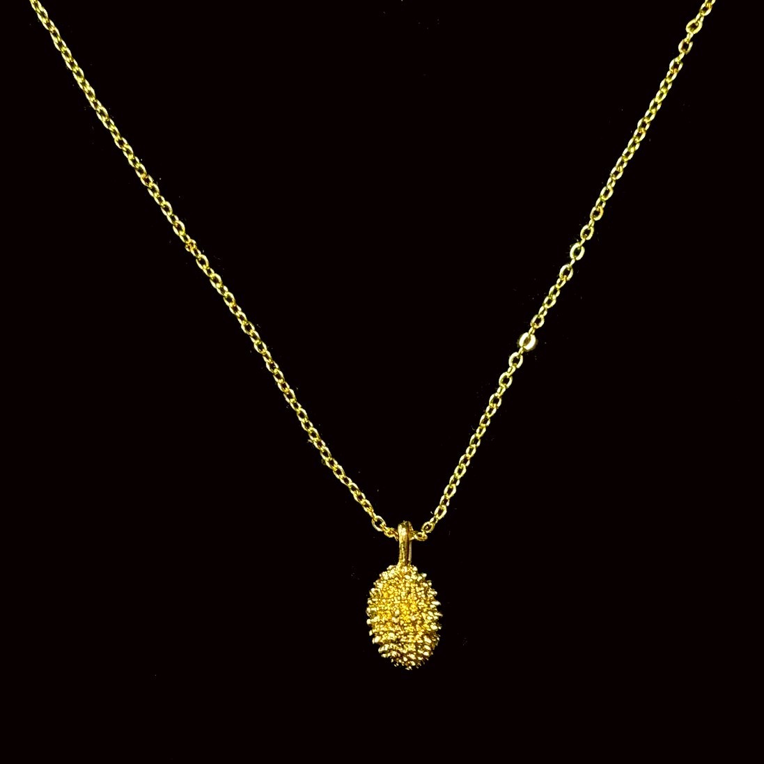 Vintage Style Gold-plated (NOT SURE) Gold Tone Pendant Necklace marked ‘999’