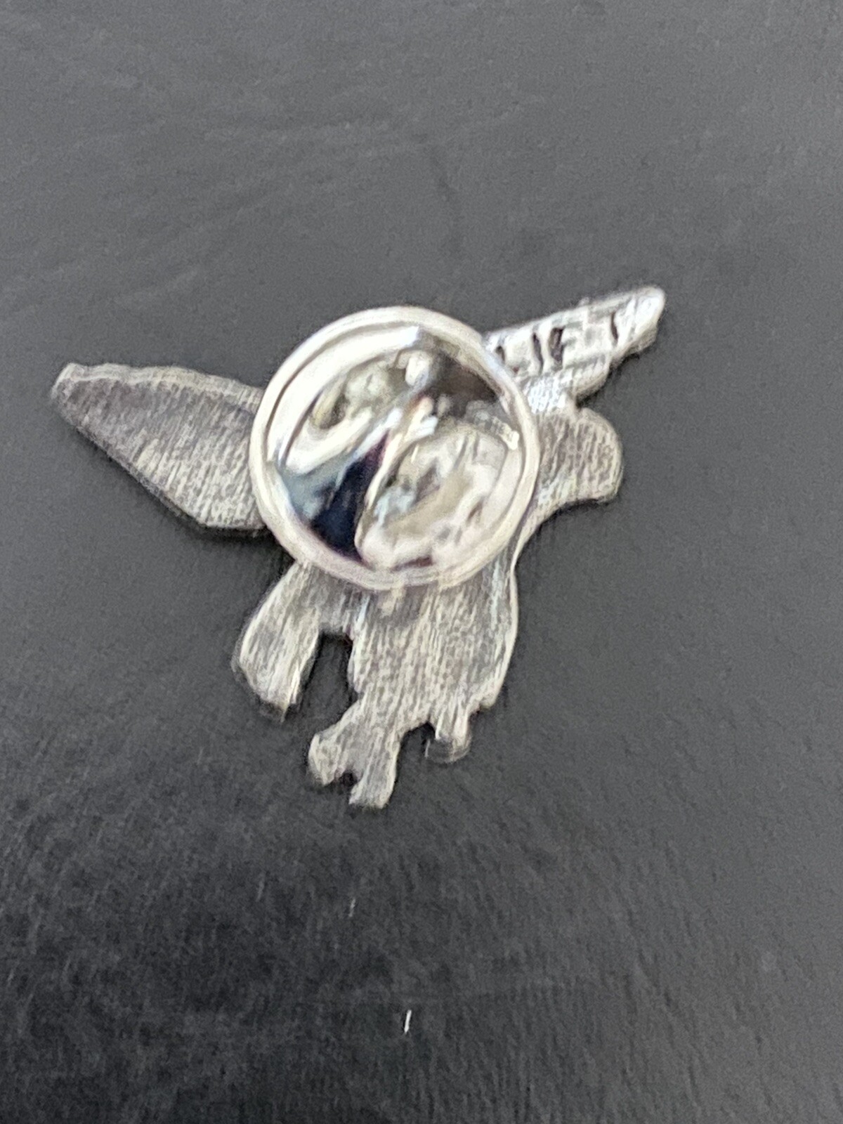 Pewter Signed Clift Falcon Hawk Lapel Hat Pin Eagle Bird PinBack C383