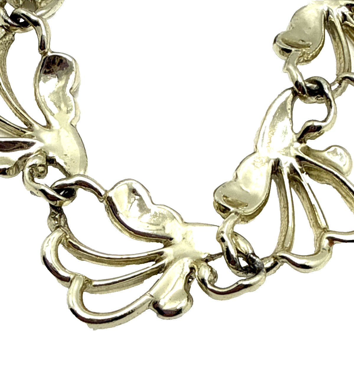 Vintage Sarah Coventry Frosted Feathers Choker Necklace Silver Tone 15″ -17″ MCM