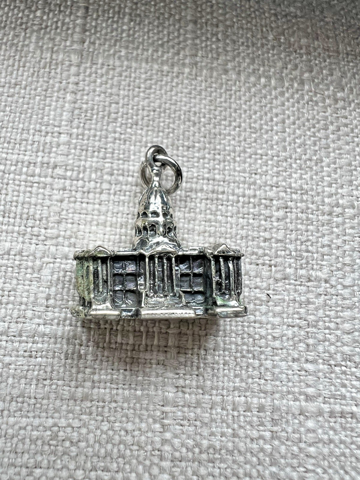 Sterling Silver Building Charm US Capital Buildings & Monuments Theme, NOS