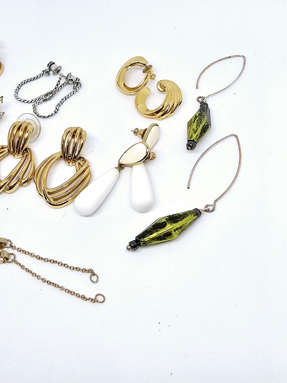 Vintage lot 8 pair Earrings 4 are Monet 1 Avon 3 unbranded All Wearable