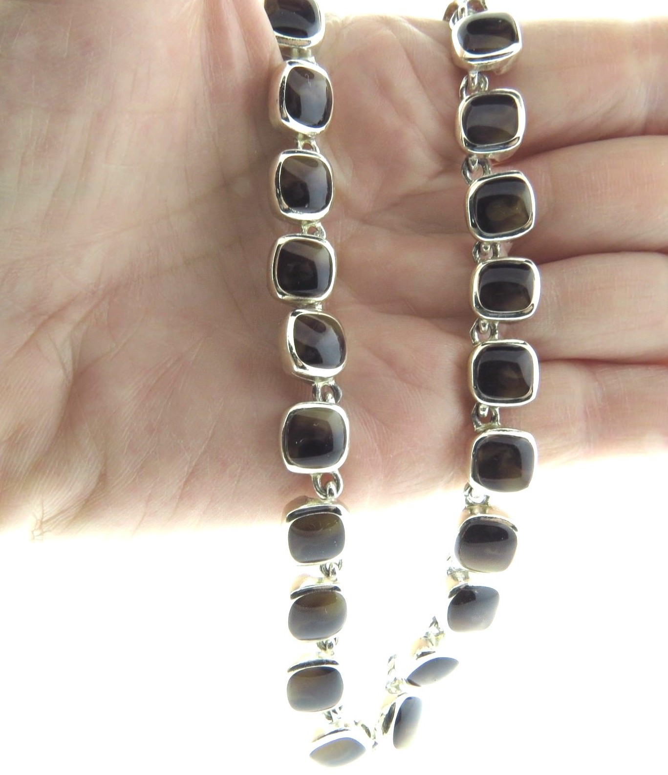 Anne Klein Enamel Necklace Choker 8 mm 16-17.5″