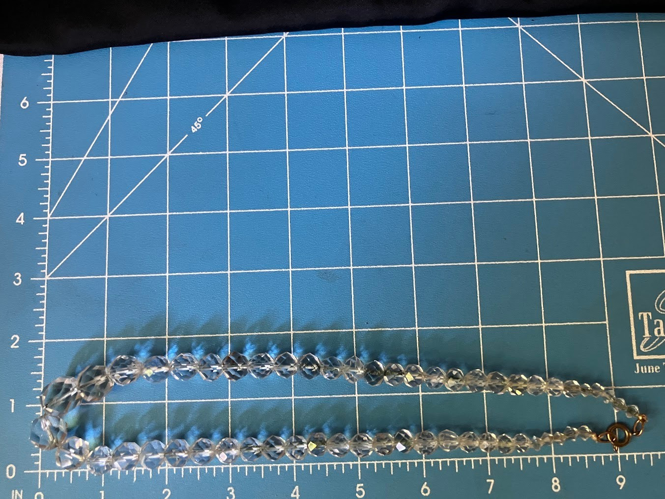 Vintage Faceted Crystal Glass Necklace Lot Cones Rounds FOR RESTRINGING UPCYCLE