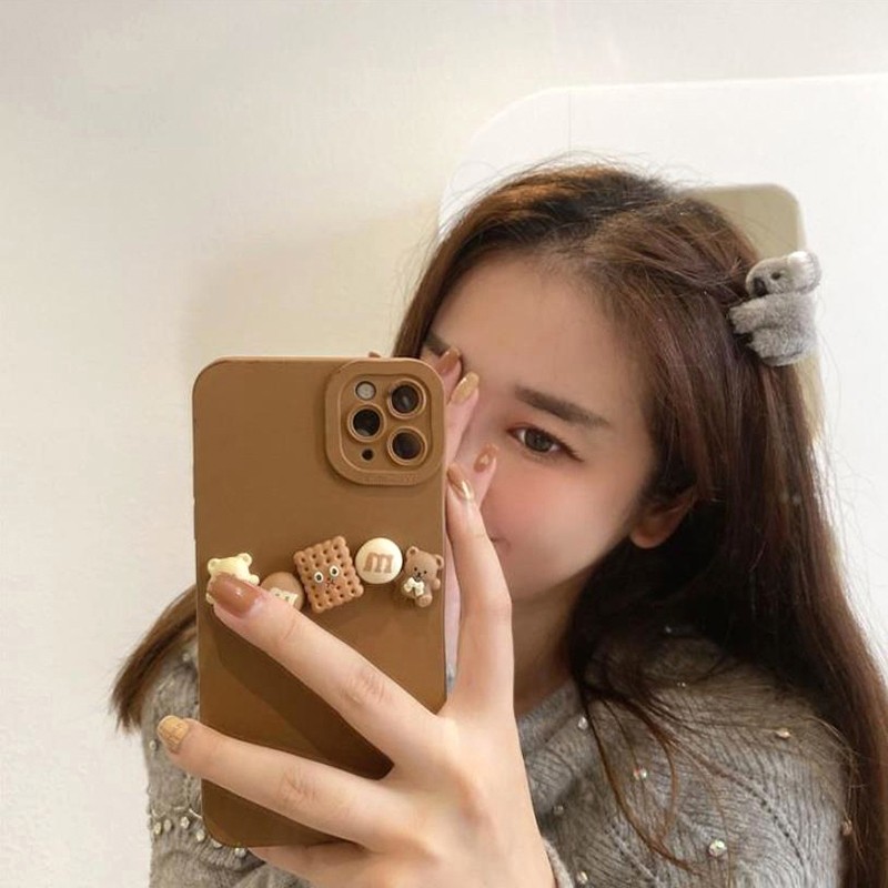 Cartoon 3D Plush Koala Hairpin Photo props Hair Clip Bag Accessories Daily Decp9