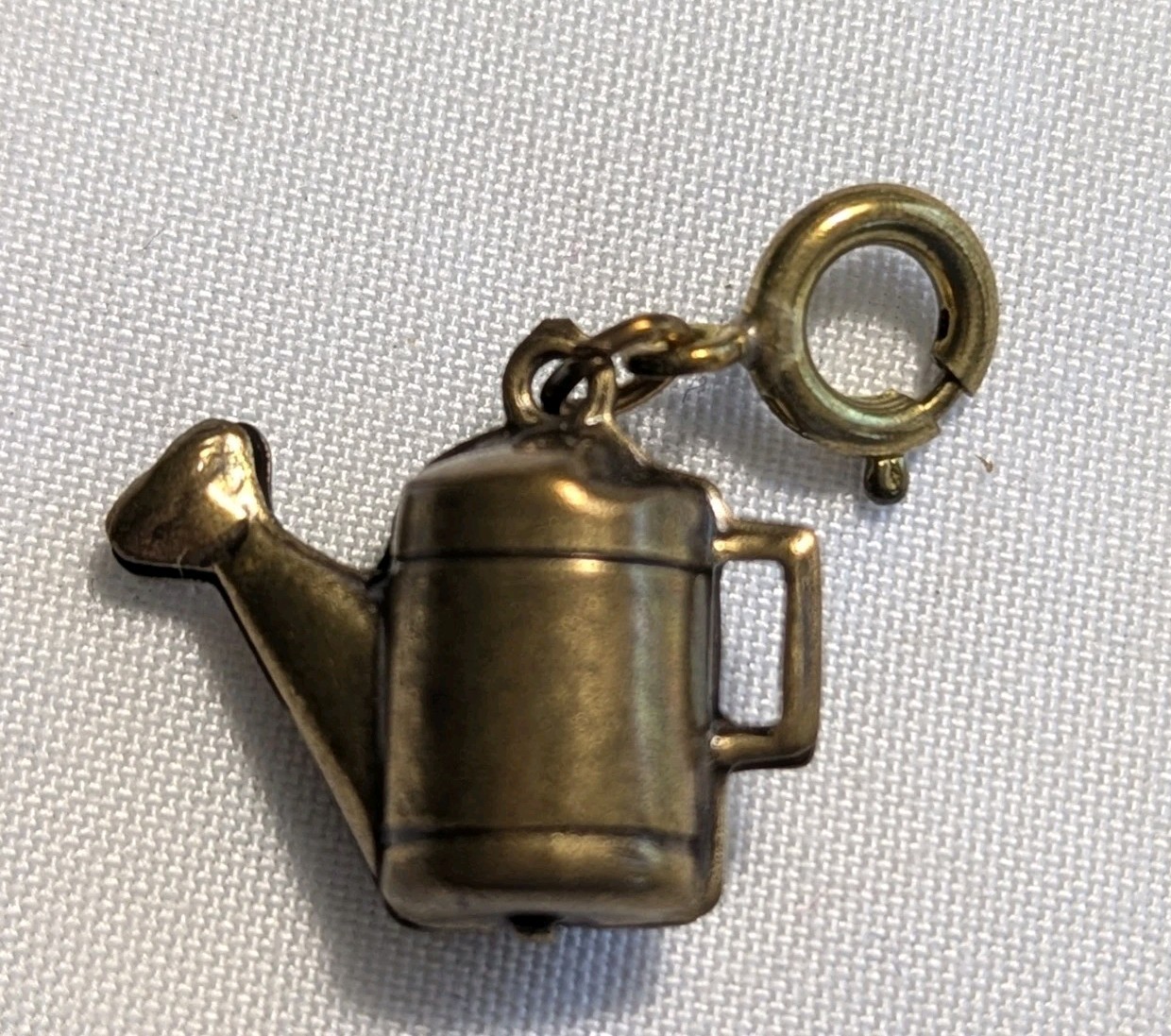 Vintage Brass Charms Telephone Wheelbarrow Watering Can Lot Of 3 Gardening
