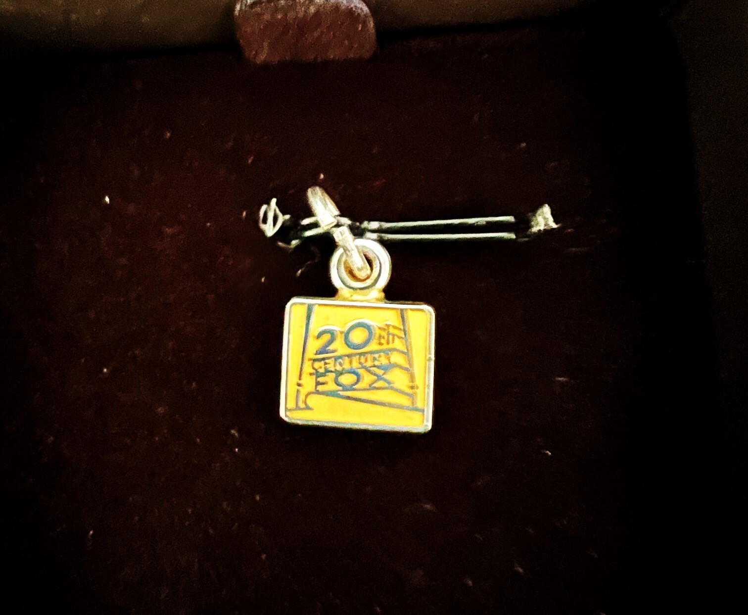 Small 10k Gold 20th Century Fox Charm 10k Gold bout 1/4 by 1/4 inch