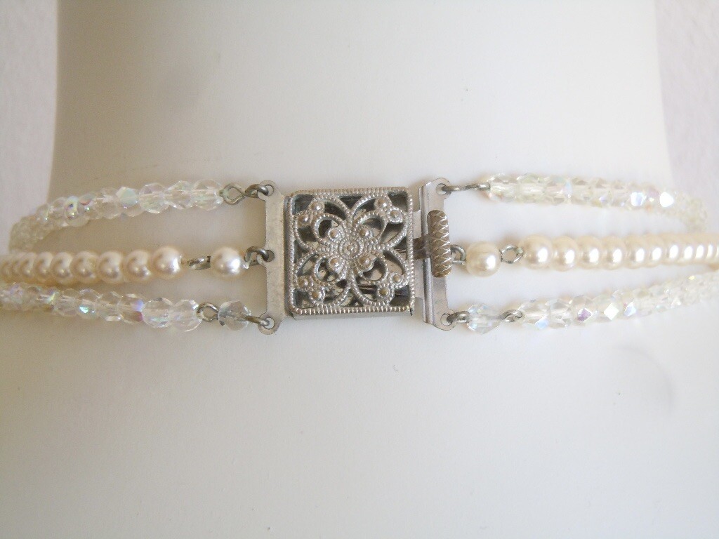 Vintage Fashion Jewelry Necklace Glass Beads 80.7 g 45 cm