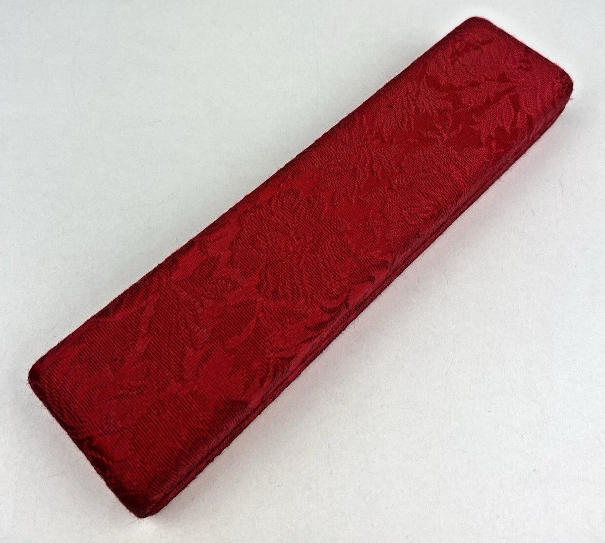 Vintage Tacoa Slide Bracelet Velvet Red Presentation Box Estate Christmas NIB