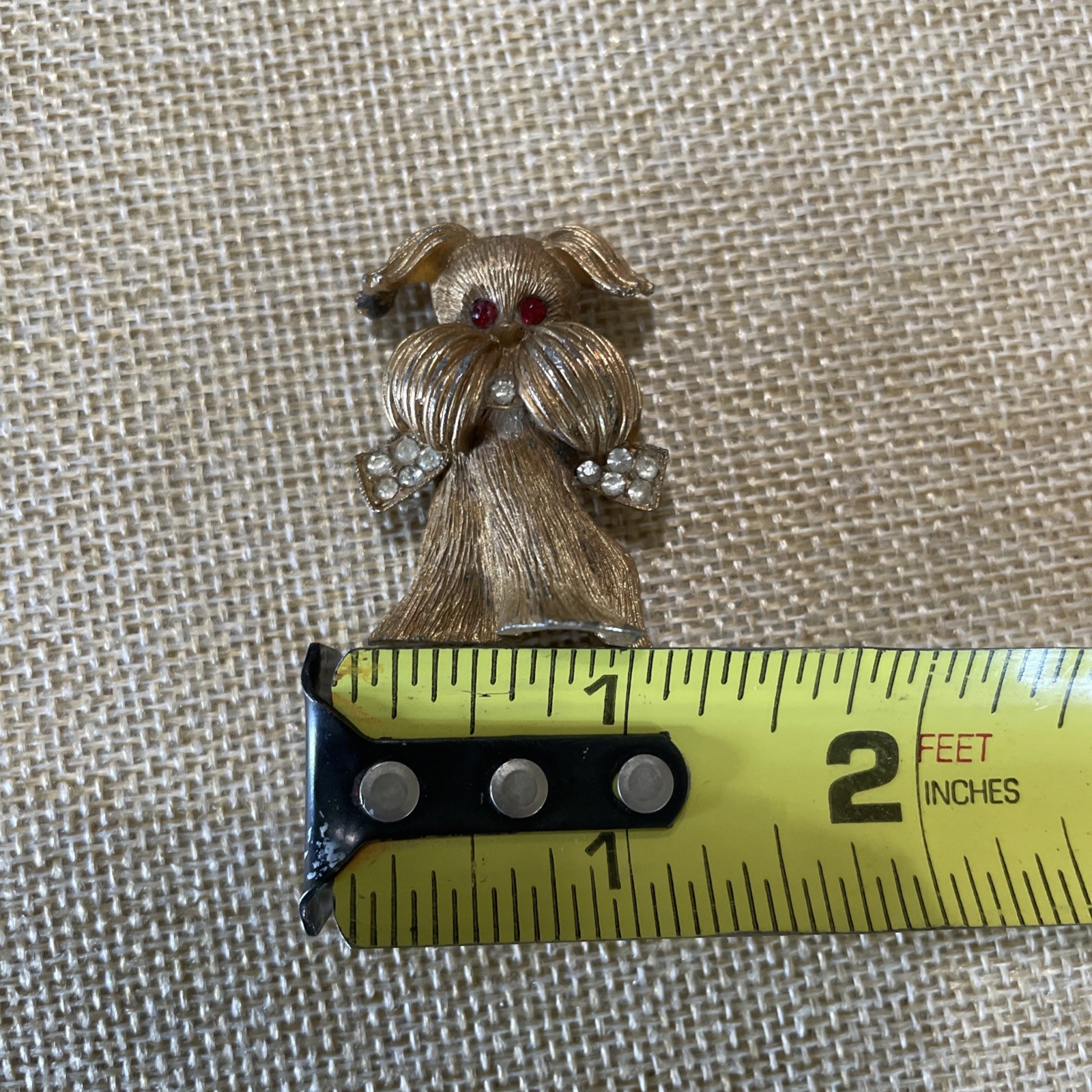 Vintage Marcel Boucher Style Pin TERRIER Dog Brooch