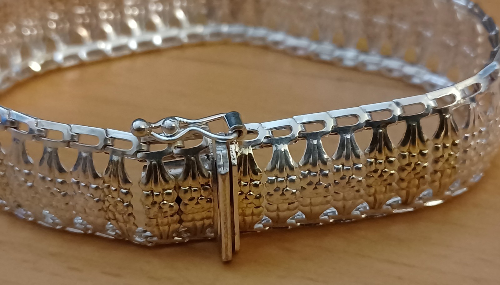 Vintage 11MM Sterling Silver Milor Italy Bar Chain Link Bracelet 7.5 ” – 17.5 Gr