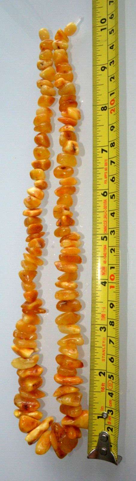 46gr RUSSIAN SOVIET BALTIC AMBER BEAD NECKLACE 琥珀 BRACELET STONE PENDANT EARRING